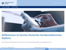 Tablet Screenshot of hwk-koblenz.odav.de